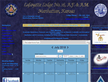 Tablet Screenshot of lafayettelodge16.org